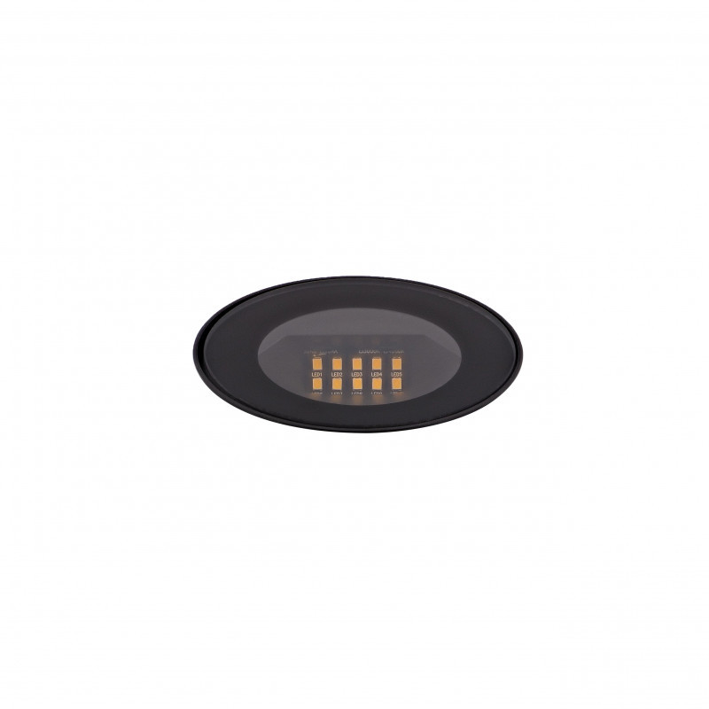 Spots et encastrés Encastré de sol rond 4000K Wall washer Noir - GYRO A - INDIGO