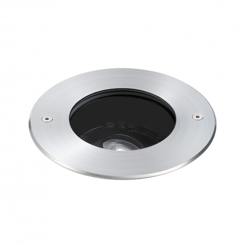 Spots et encastrés Encastré de sol rond source orientable carrossable 3000K Acier inoxydable - TILT - INDIGO
