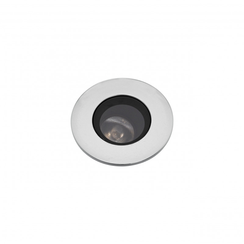 Spots et encastrés Encastré de sol rond 3000K Wall washer Acier inoxydable - WALLY A - INDIGO