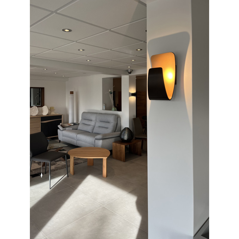 Applique Applique murale décorative 3000K 900Lm Noir et doré - GLAM 265 - INDIGO