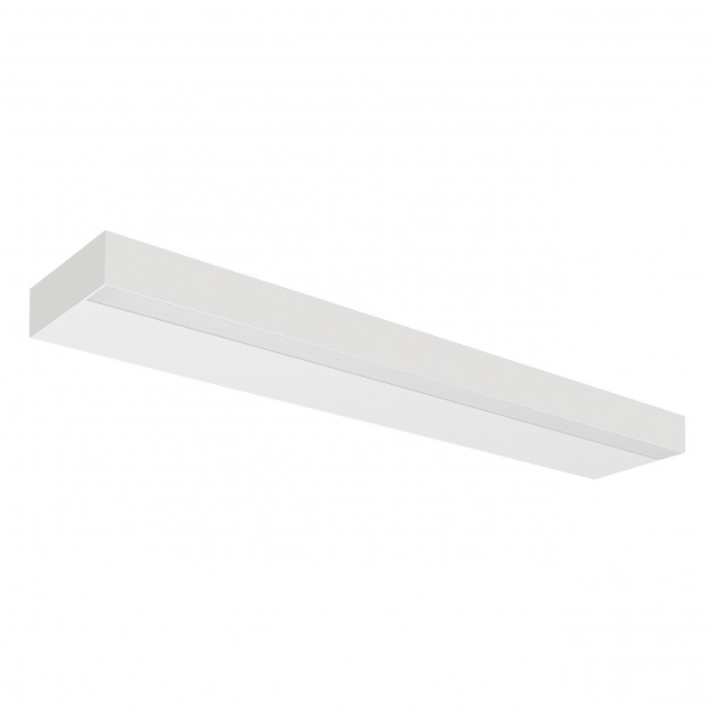 Applique Applique murale décorative avec 2 diffuseurs opalin Blanc mat - PLANK 2 - INDIGO