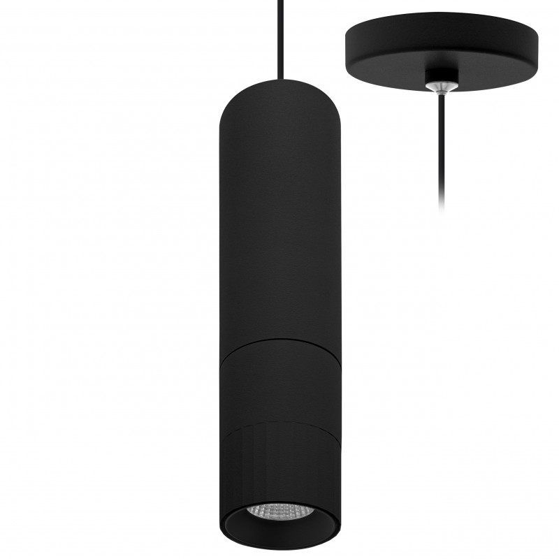 Suspensions Suspension décorative câble noir réglable 2m, 2700-3000-4000K - AUREA P - INDIGO