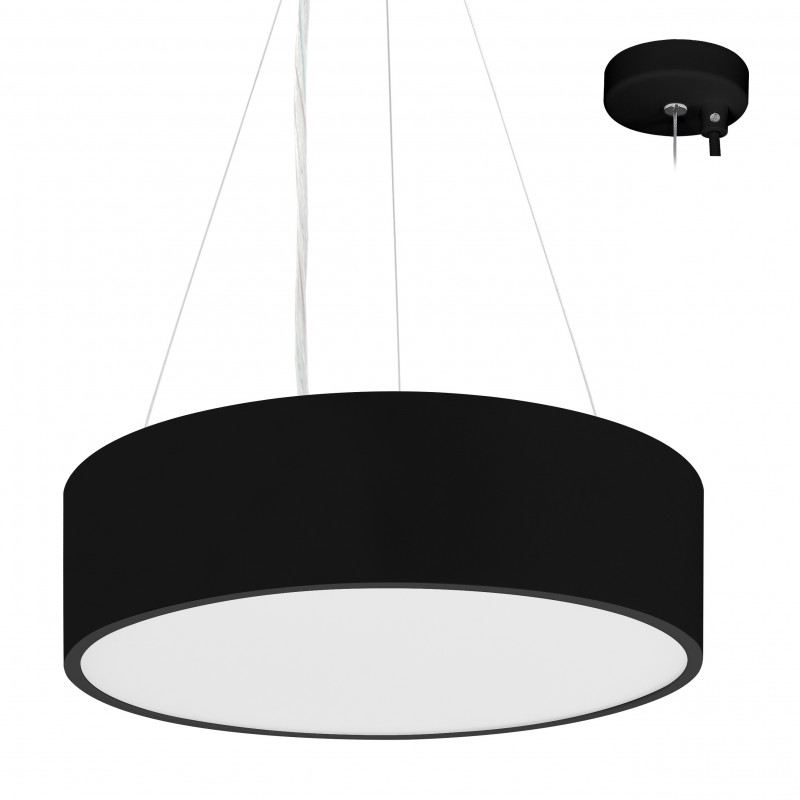 Suspensions Suspension ronde avec diffuseur PS prismatique 2700-3000-4000K - CAPRI R 1 P - INDIGO