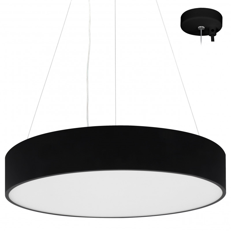 Suspensions Suspension ronde avec diffuseur PS prismatique 2700-3000-4000K - CAPRI R 2 P - INDIGO