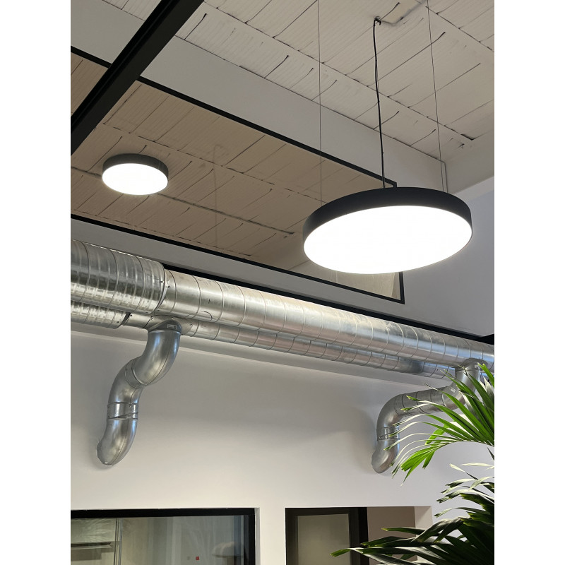 Suspensions Suspension ronde DALI avec diffuseur PS prismatique 2700-3000-4000K - CAPRI R 3 P - INDIGO