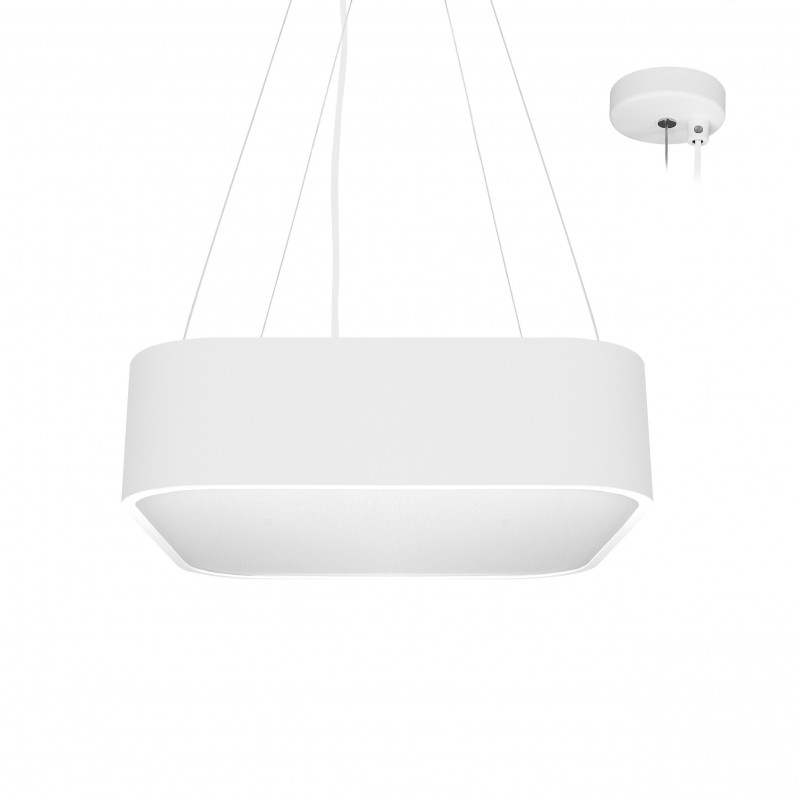 Suspensions Suspension carrée avec diffuseur PS prismatique 2700-3000-4000K - CAPRI S 1 P - INDIGO