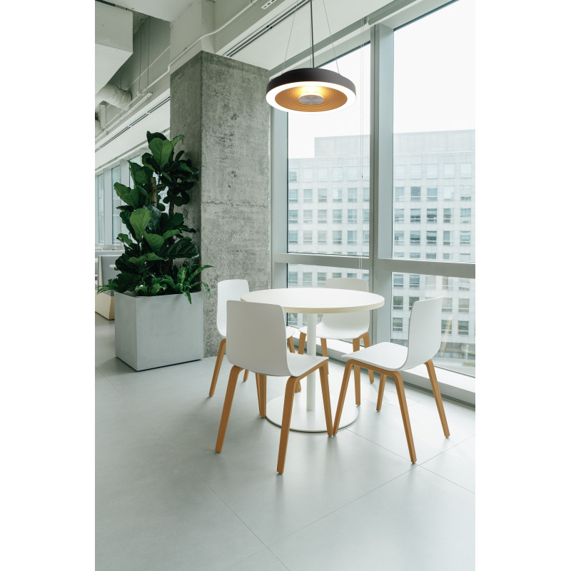 Suspensions Suspension décorative avec câble textile 3000K 1850Lm - HULA P - INDIGO