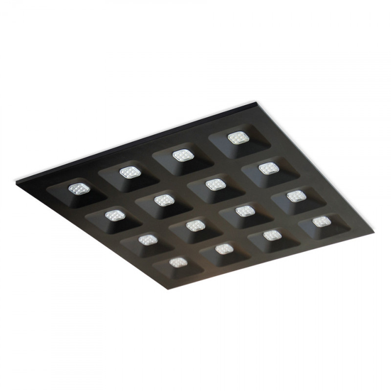 Dalles Dalle 600x600mm avec lentilles en polycarbonate 4000K - DOMINO CSP - INDIGO