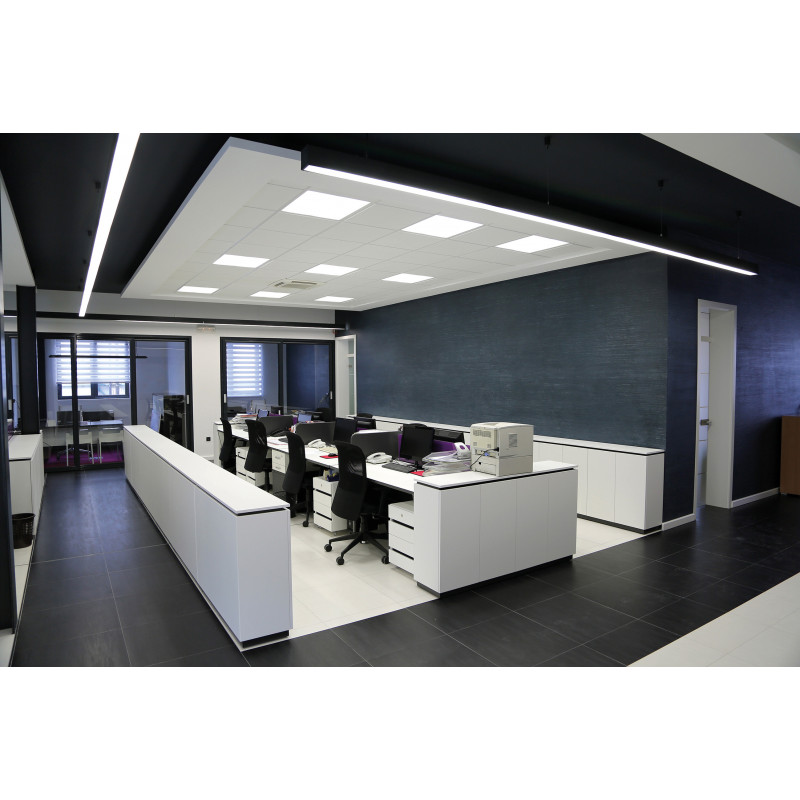 Dalles Dalle 600x600mm avec diffuseur prismatique 4000K - SOLIS PRO CSP - INDIGO