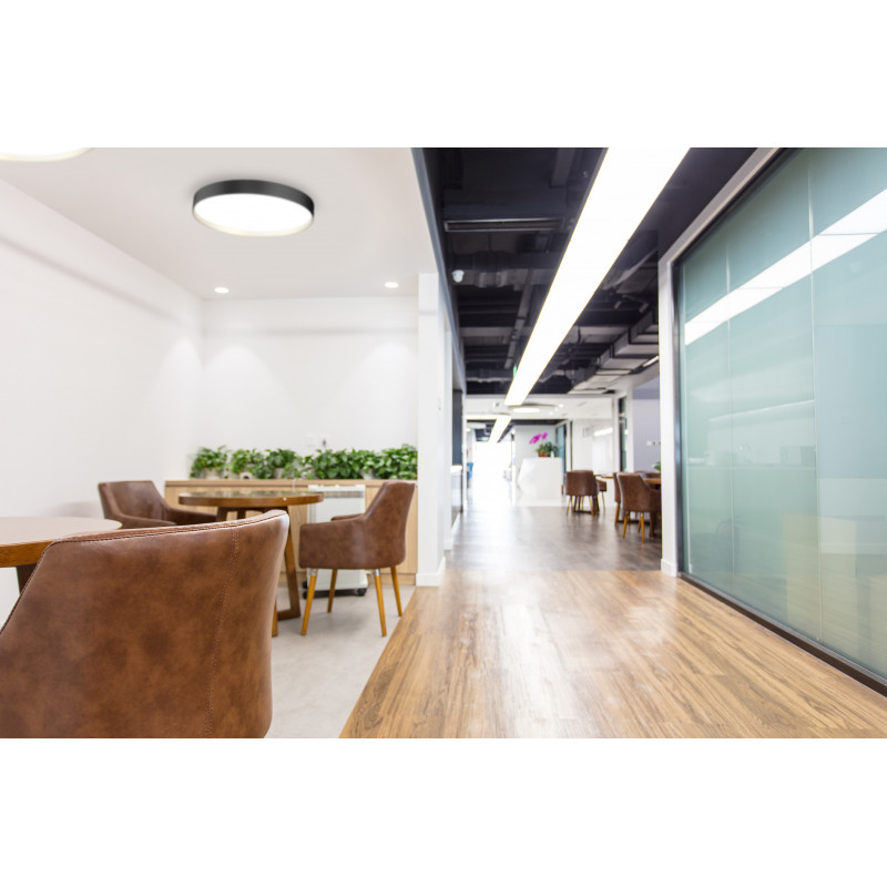 Plafonnier Plafonnier rond diffuseur microprismatique DALI 2700-3000-4000K - NOVA CSP 2 C - INDIGO