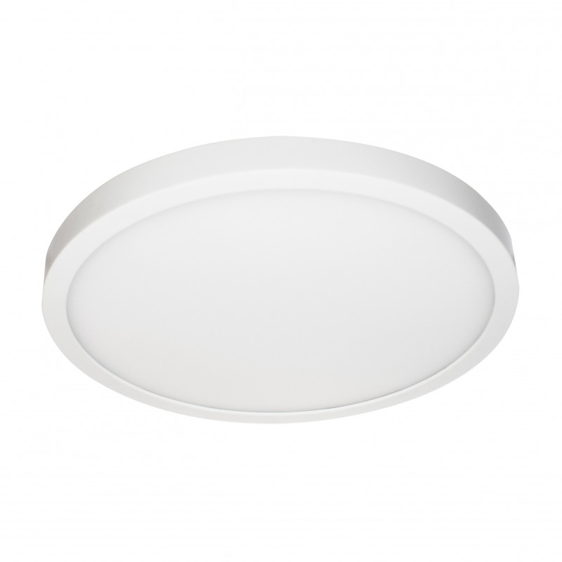 Plafonnier Plafonnier extra-plat rond Blanc mat - TIPO 1 C - INDIGO