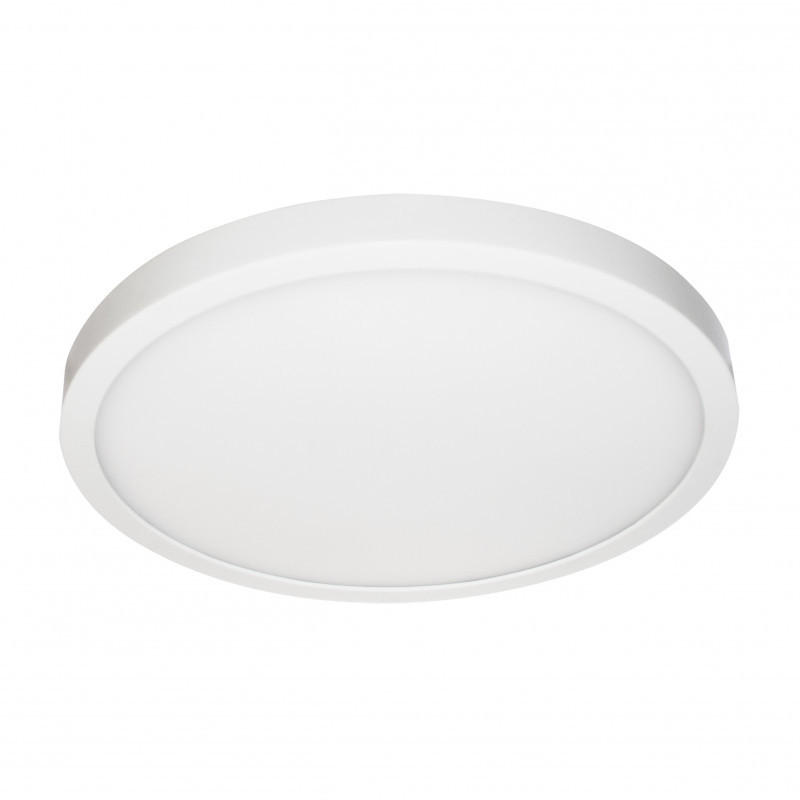 Plafonnier Plafonnier extra-plat rond Blanc mat - TIPO 1 C - INDIGO