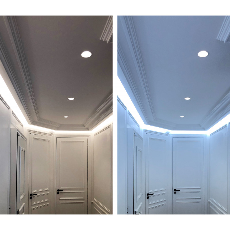 Ruban LED Bandeau autocollant blanc rouleau 5m précâblé en début et fin de bandeau - ST132 - INDIGO