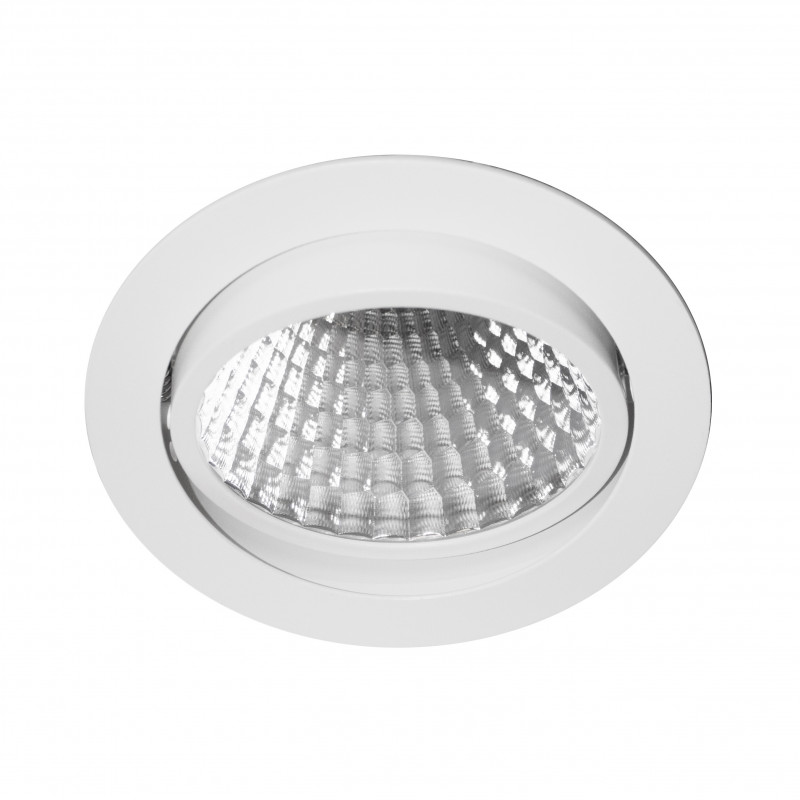 Downlights Downlight encastré rond orientable Blanc mat - AL1016 RX - INDIGO