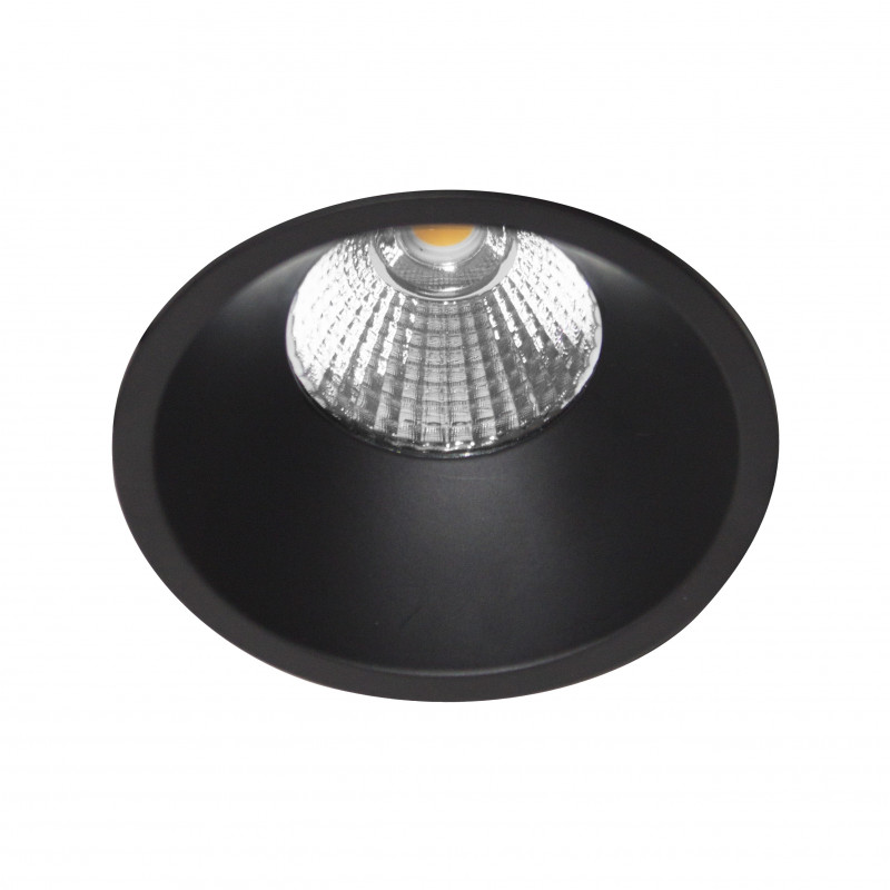 Encastrés Spot encastré rond fixe basse luminance 1800-3000K Noir mat - AL3012 RD WARM - INDIGO