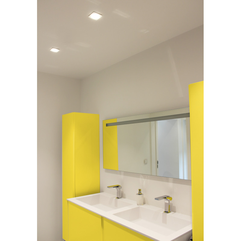 Encastrés Spot encastré carré fixe double bornier automatique 3000K - IPHO 82 SD - INDIGO