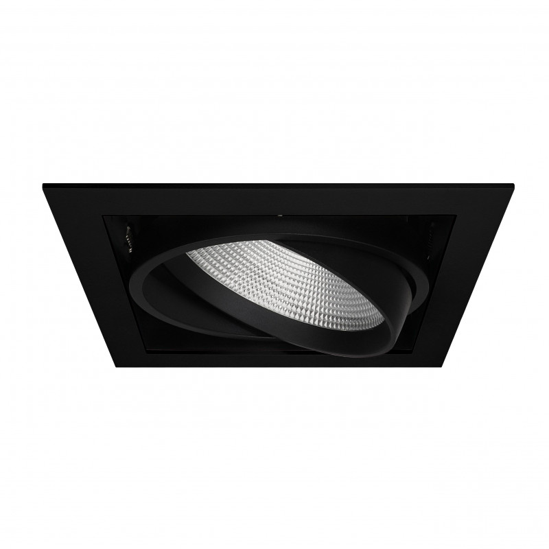 Encastrés Downlight encastré 2 en 1 carré orientable 3000-4000K - IZA 1 SDX - INDIGO