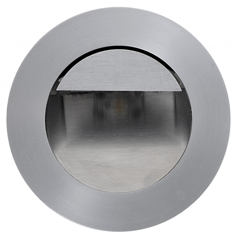 Encastrés Encastré mural décoratif pour l'éclairage de circulations avec verre de protection 3000K Aluminium - KO 703R/S - IN...