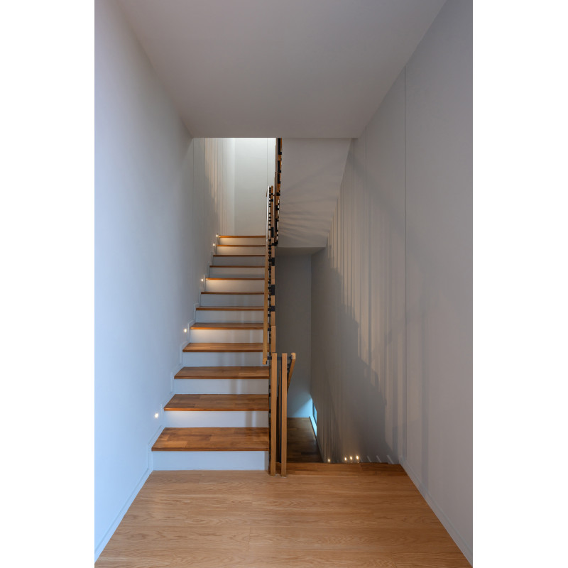 Encastrés Encastré mural décoratif pour l'éclairage de circulations avec verre de protection 3000K Aluminium - KO 703R/S - IN...