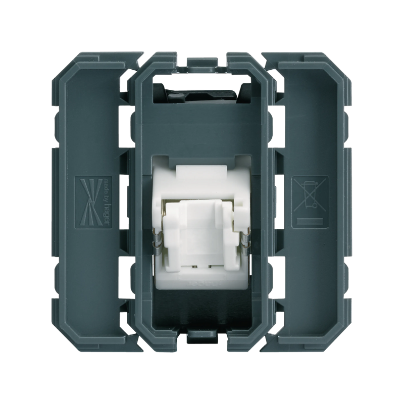 Mécanismes Prise RJ45 cat.6 FTP 2M incline a 45° Gallery - HAGER
