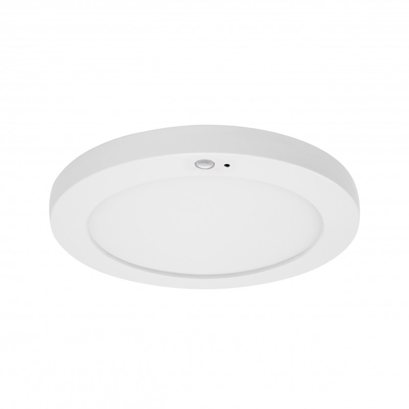 Downlights Downlight rond fixe apparent ou semi-encastré avec détecteur IR 3000-4000-6000K Blanc mat - SIRA R SENSOR IR - INDIGO