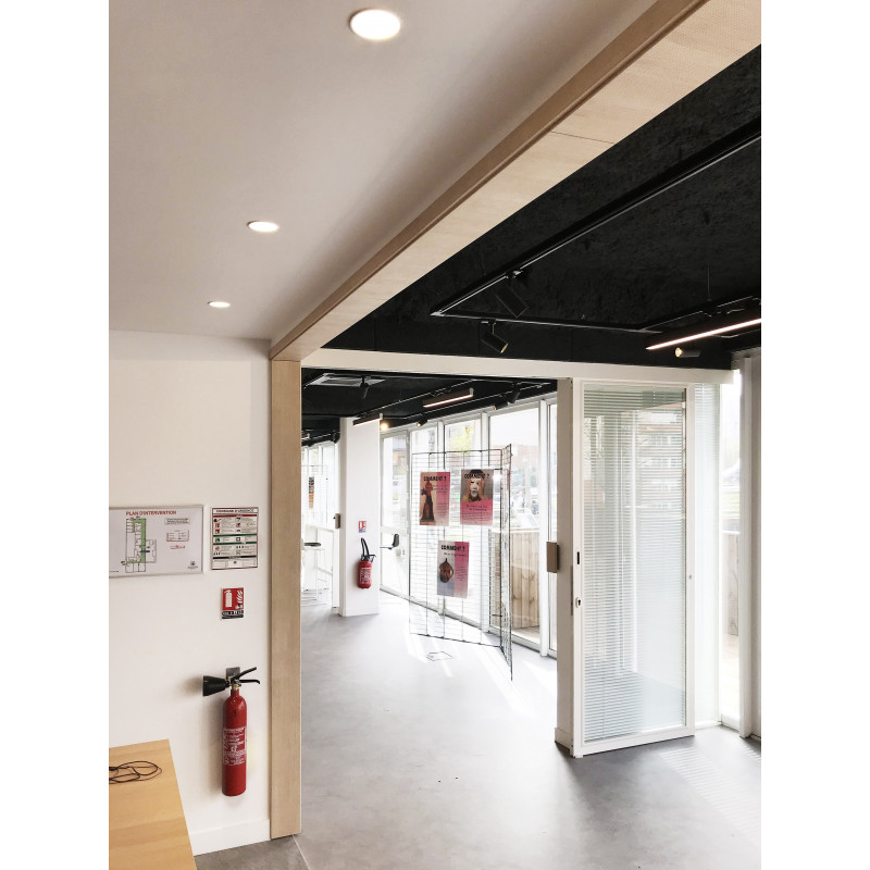 Downlights Downlight encastré rond fixe 3000-4000-6000K dimmable Blanc mat - TIGA RD - INDIGO