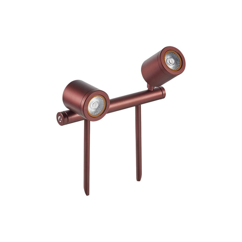 Spots et encastrés Spot d'accentuation double extérieur 32cm avec piquet à enterrer 3000K - SL240 MAINS - INDIGO