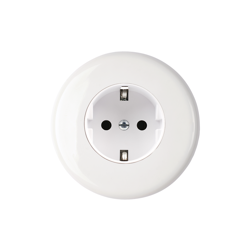 Plaques et façades Façade Iris simple poste PC Schuko - MODELEC
