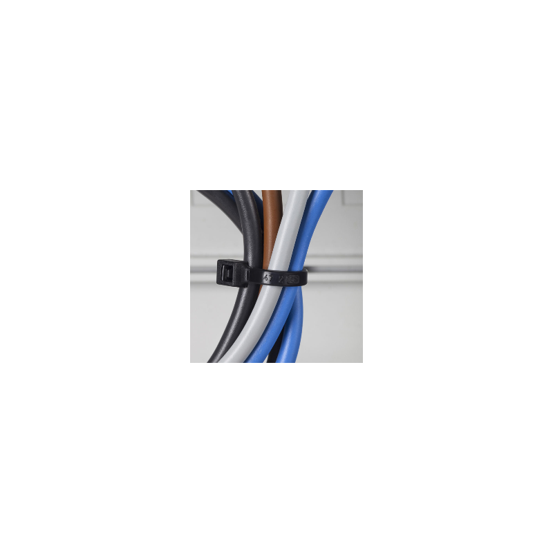 Accessoire câbles Collier de serrage en nylon 430x9 noir par 100 - SAPISELCO