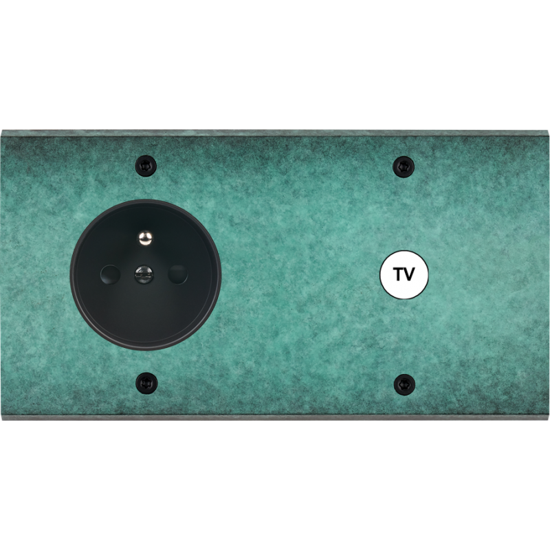 Plaques et façades Façade de finition Fascination à vis Laiton double PC C1 - MODELEC