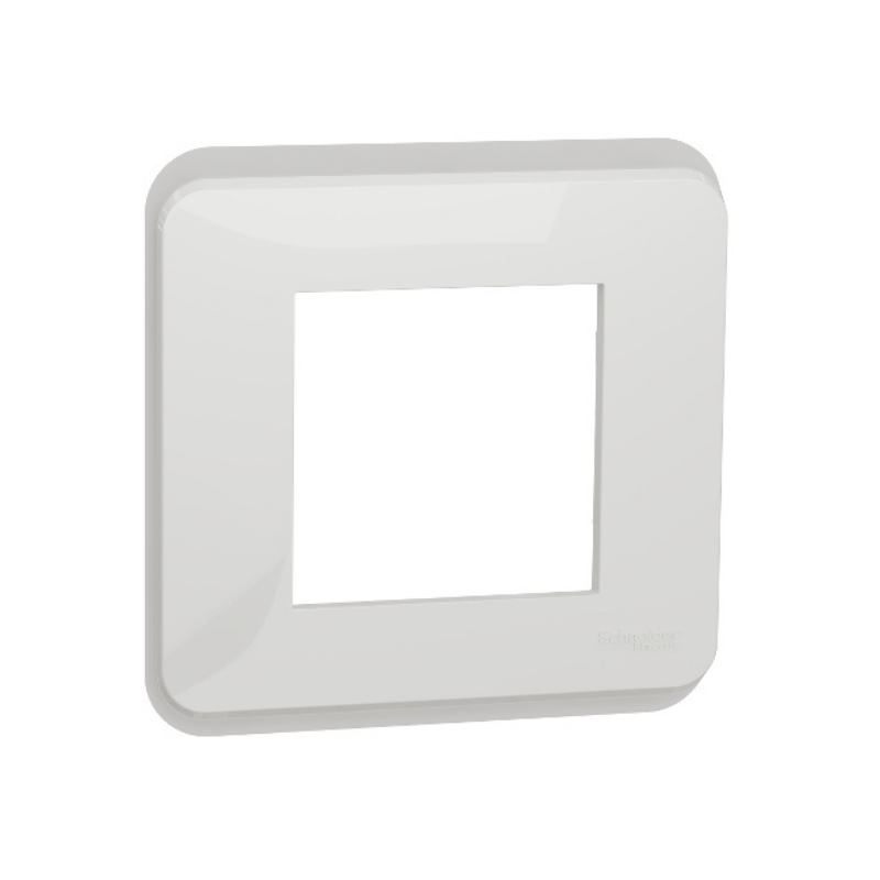 Facade pour appareillage Plaque de finition blanche 1P pour Unica Pro - SCHNEIDER