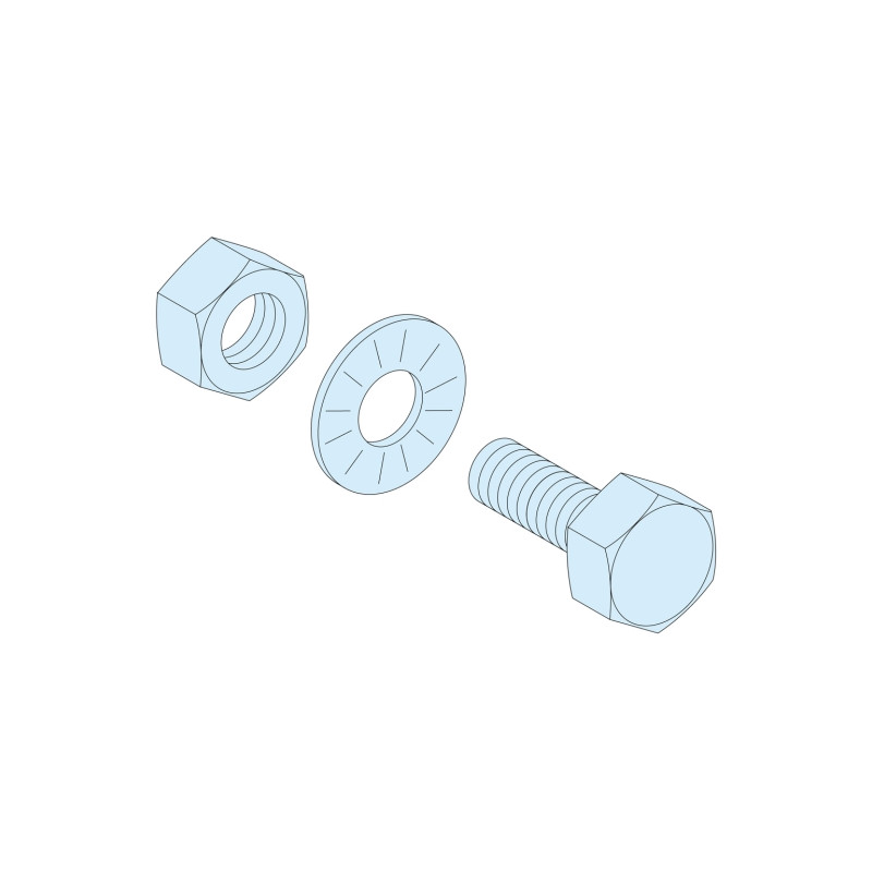 Outillage et fixations Linergy BS - Lot de 20 boulons - M6 x 20 pour barre de 5 mm - LVS04194 - SCHNEIDER