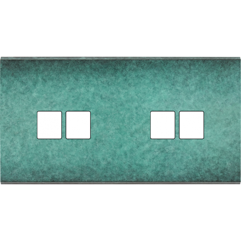 Plaques et façades Façade de finition Fascination magnétique Laiton Double M2/M2 - MODELEC