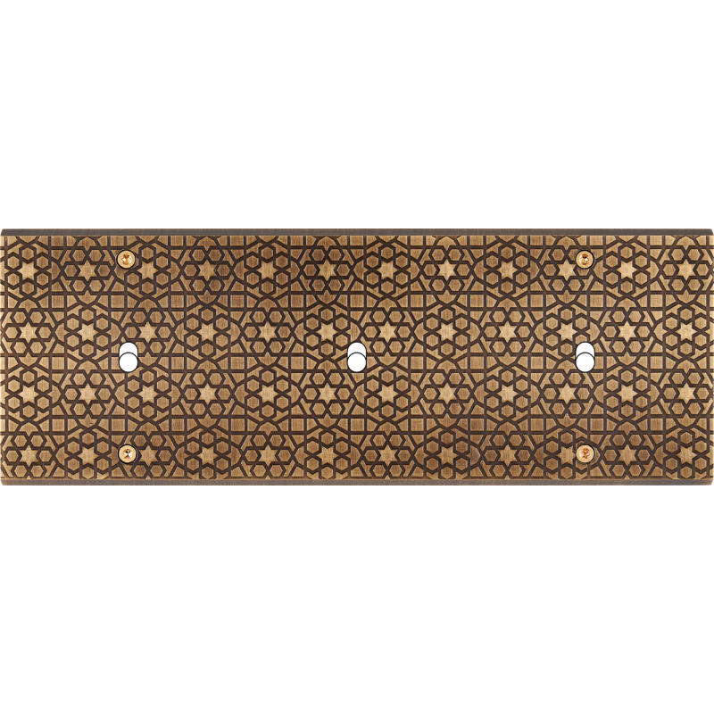 Plaques et façades Façade de finition Fascination à vis Laiton triple B1 B1 B1 - MODELEC