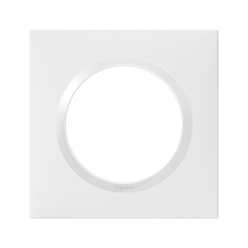 Facade pour appareillage Plaque carrée Dooxie 1 poste finition blanc - LEGRAND