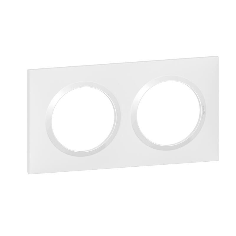 Facade pour appareillage Plaque carrée Dooxie 2P blanc - LEGRAND