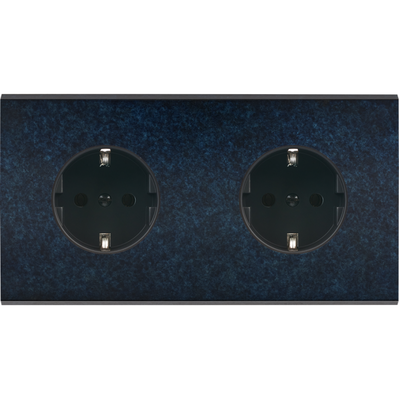 Plaques et façades Façade de finition Fascination Laiton magnétique Schuko - MODELEC