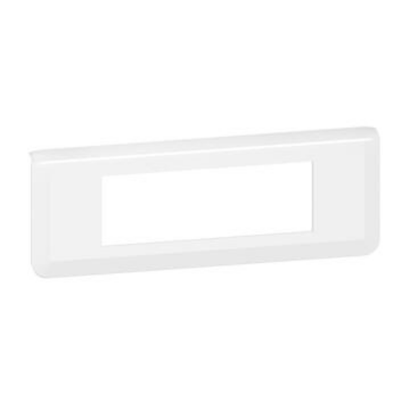 Facade pour appareillage Plaque de finition blanche 6 modules Mosaic - LEGRAND