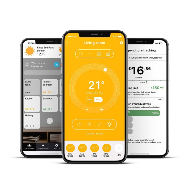 Thermostats Thermostat digital WI-FI avec AI Genius - ROINTE Thermostats Thermostat digital WI-FI avec AI Genius - ROINTE