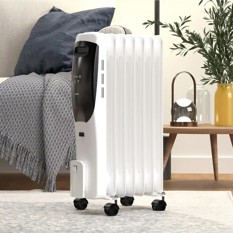 Chauffage d'appoint LORENT - Radiateur mobile digital à inertie fluide - ROINTE