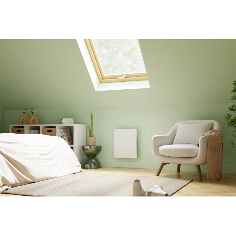 Radiateurs ETIC Nativ - Radiateur connecté compact horizontal blanc - INTUIS Radiateurs ETIC Nativ - Radiateur connecté compact horizontal blanc - INTUIS