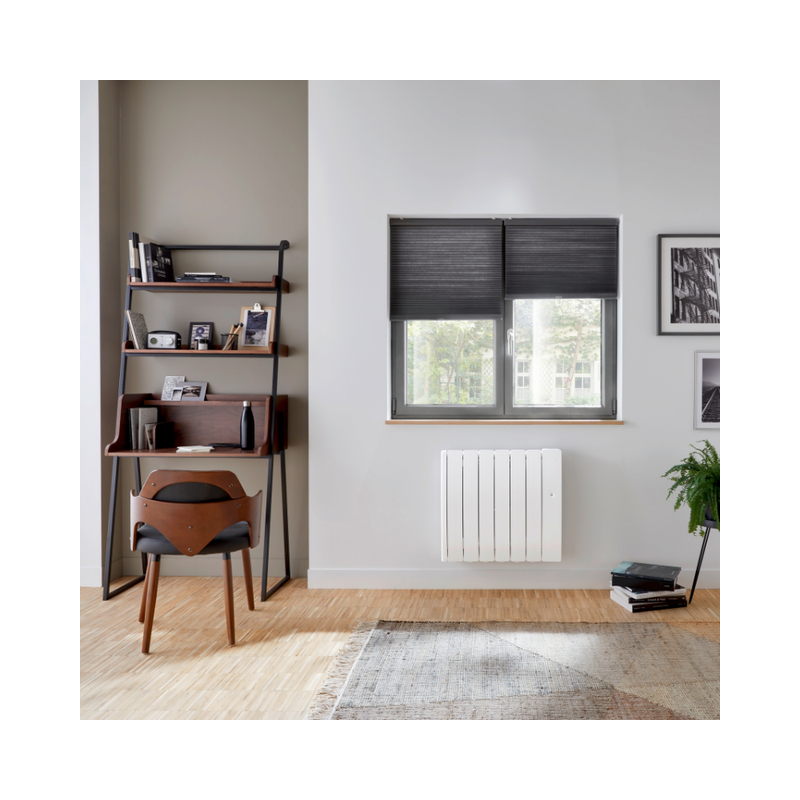 Radiateurs SLOOP - Radiateur connecté horizontal blanc - INTUIS