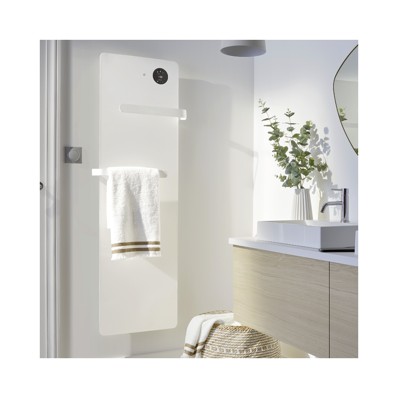 Sèche-serviettes électrique SENSUAL Bain - Radiateur sèche-serviettes blanc satiné - INTUIS Sèche-serviettes électrique SENSUAL Bain - Radiateur sèche-serviettes blanc satiné - INTUIS