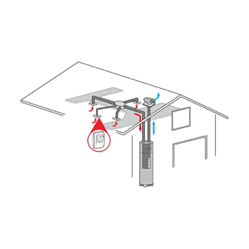 Chauffe-eau thermodynamique monobloc Chauffe-eau thermodynamique T.Flow Hygro+ 200 L - ALDES