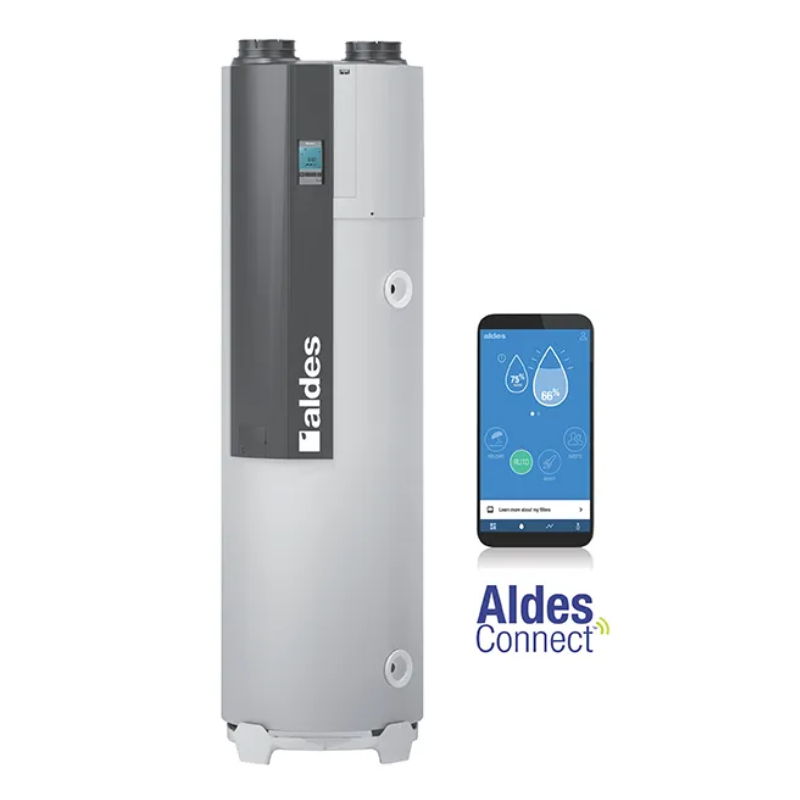 Chauffe-eau thermodynamique monobloc Chauffe-eau thermodynamique connecté T.Flow Hygro+ 200 L - ALDES