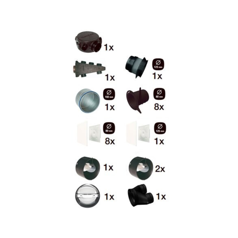 VMC double flux Kit accessoires pour VMC double flux - réseau flexible - ALDES