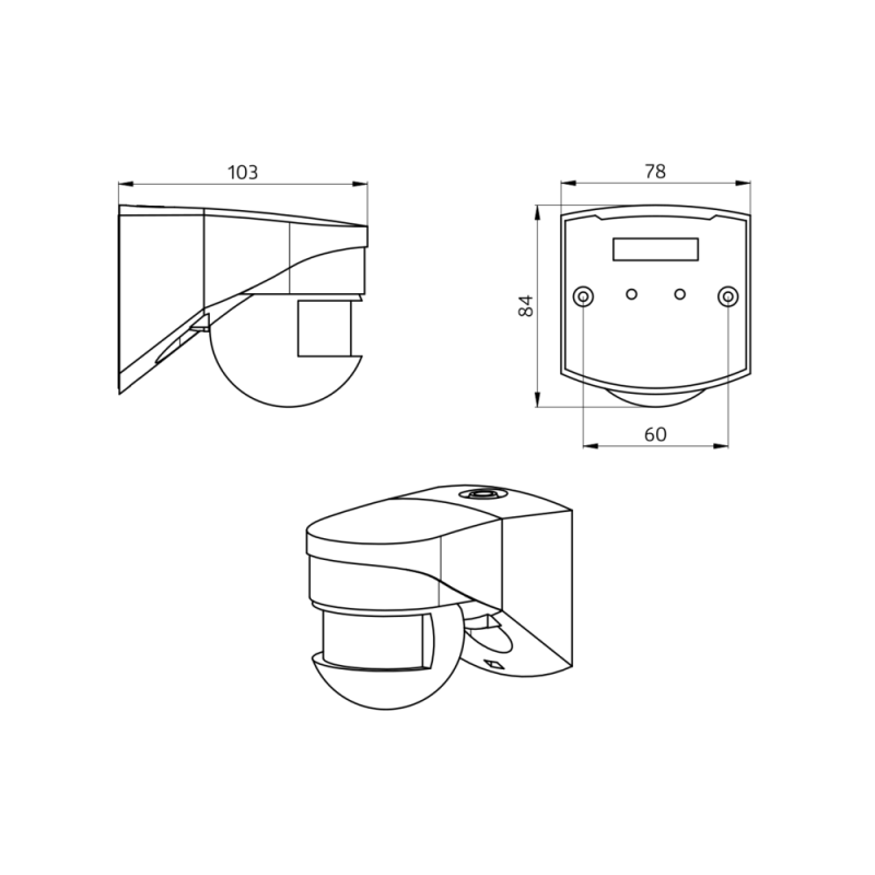 Sécurité et automatisme Détecteurs de mouvement avec zone de détection 140°/180° - B.E.G