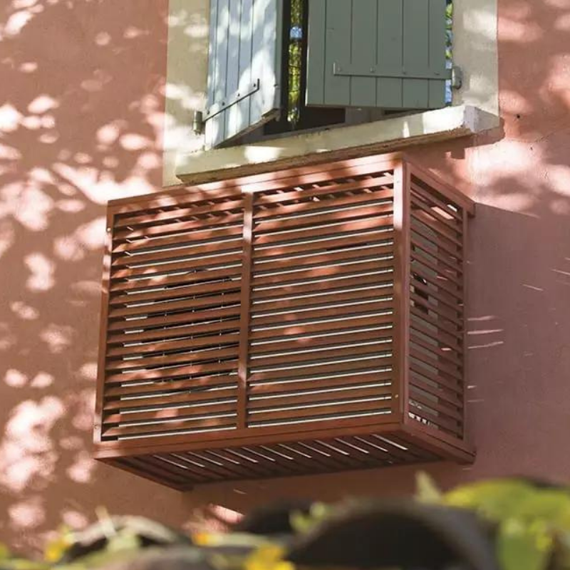 Caches unités extérieures Clim & PAC Cache Clim/PAC en bois taille M - DECOCLIM
