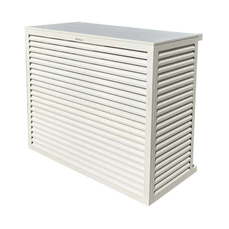Caches unités extérieures Clim & PAC Cache Clim/PAC en métal blanc taille XL - DECOCLIM