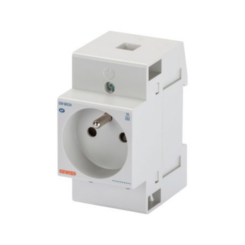 Accessoire installation électrique Prise modulaire pour rail EN50022 - GEWISS